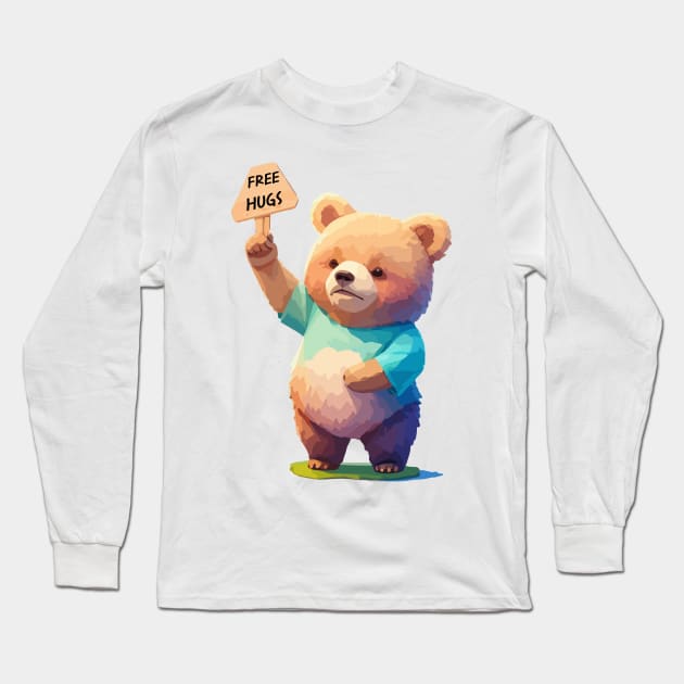 FREE HUGS Long Sleeve T-Shirt by Moulezitouna